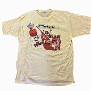 Vintage Football Single Stitch Tampa Bay Buccaneers Yellow XL